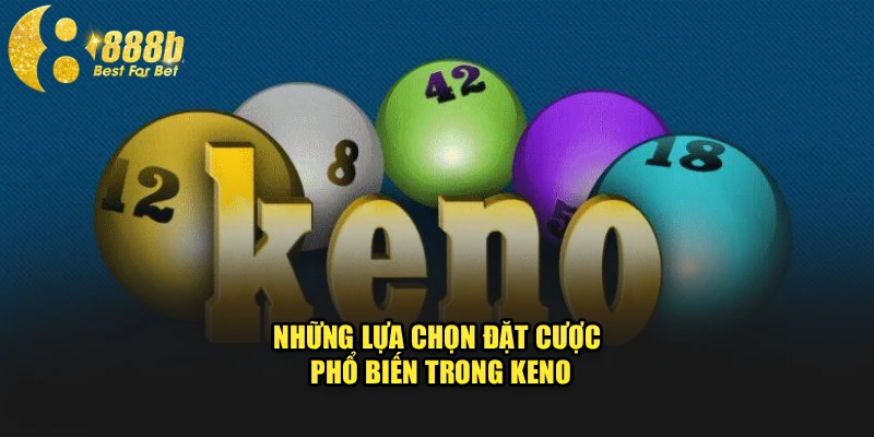 Những lựa chọn đặt cược phổ biến trong Keno